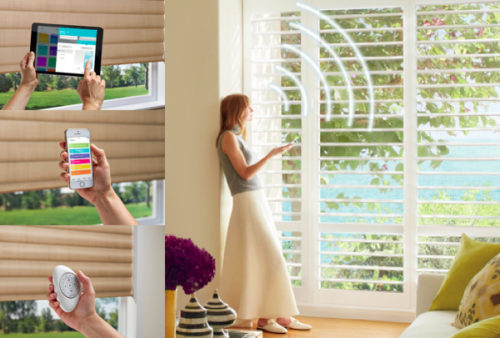 Motorized roman shades and house blinds