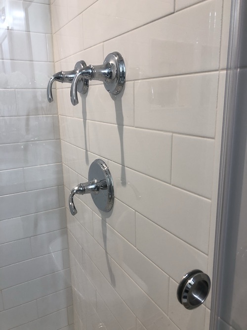 chrome shower door handles