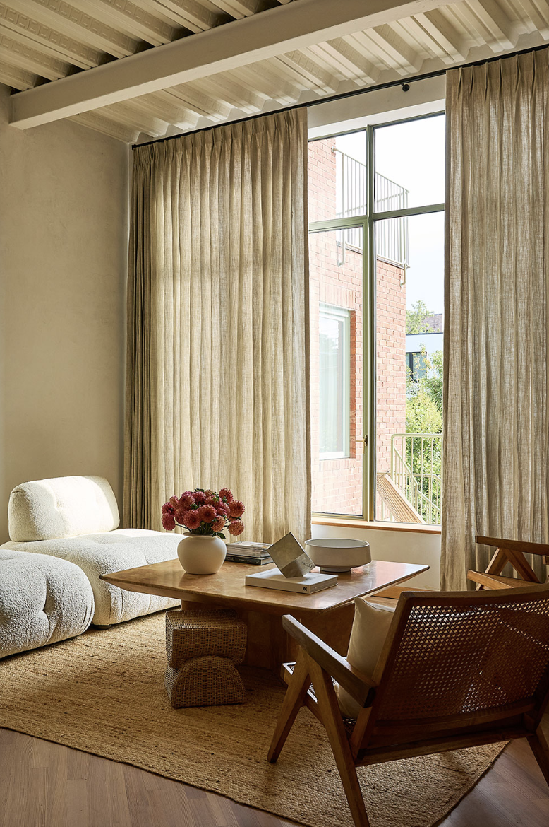 Sheer Pleated Draperies