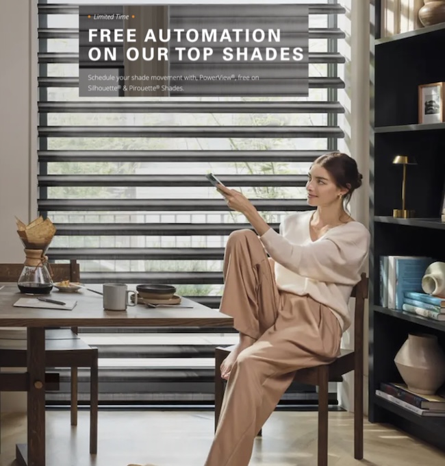 Free Automated PowerView® Shades